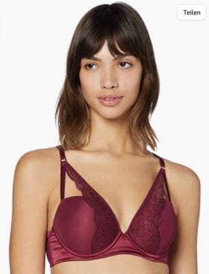 Iris Lilly Damen Pushup BH Satin