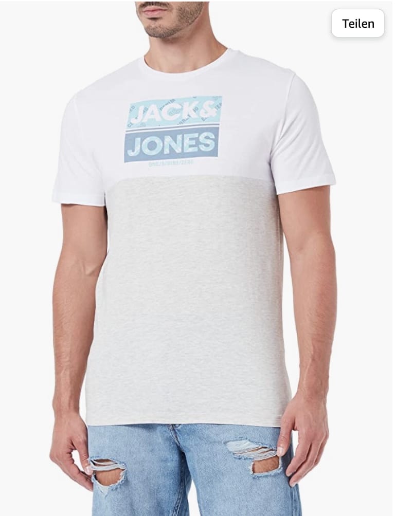 JACK & JONES Herren Crew Neck FST T-Shirt – 54% Rabatt
