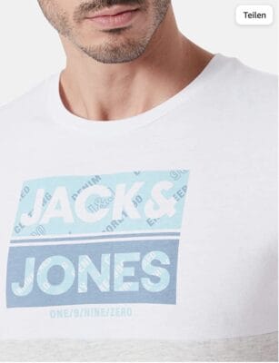 JACK & JONES Herren Crew Neck FST T-Shirt - 54% Rabatt 4 JACK JONES Herren Jcojohn Tee Ss Crew Neck FST Tops1