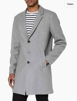 JACK JONES Male Mantel Wollmischfaser 1