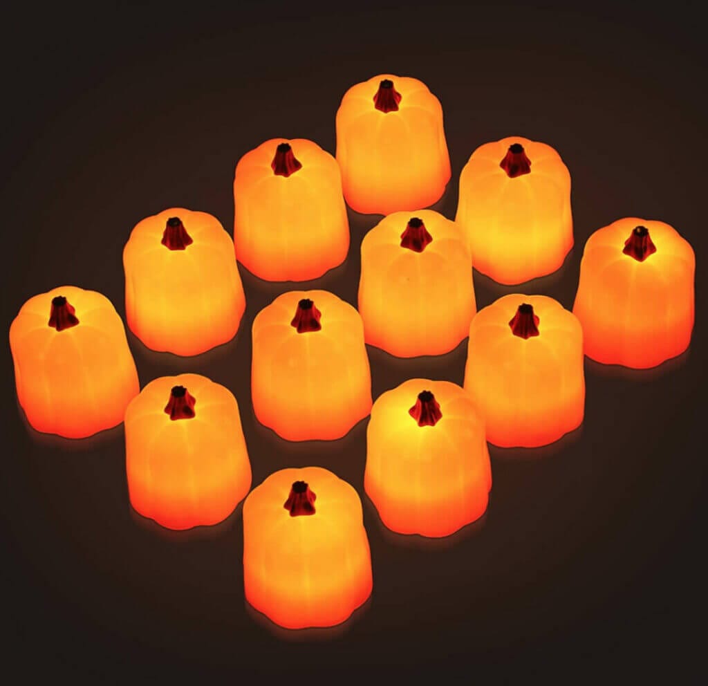 Randaco LED Kürbis Teelichter (12 Stück) – 50% Rabatt