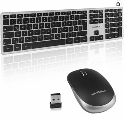 Maxesla M1000 24 GHz Tastatur Maus Set Kabellos