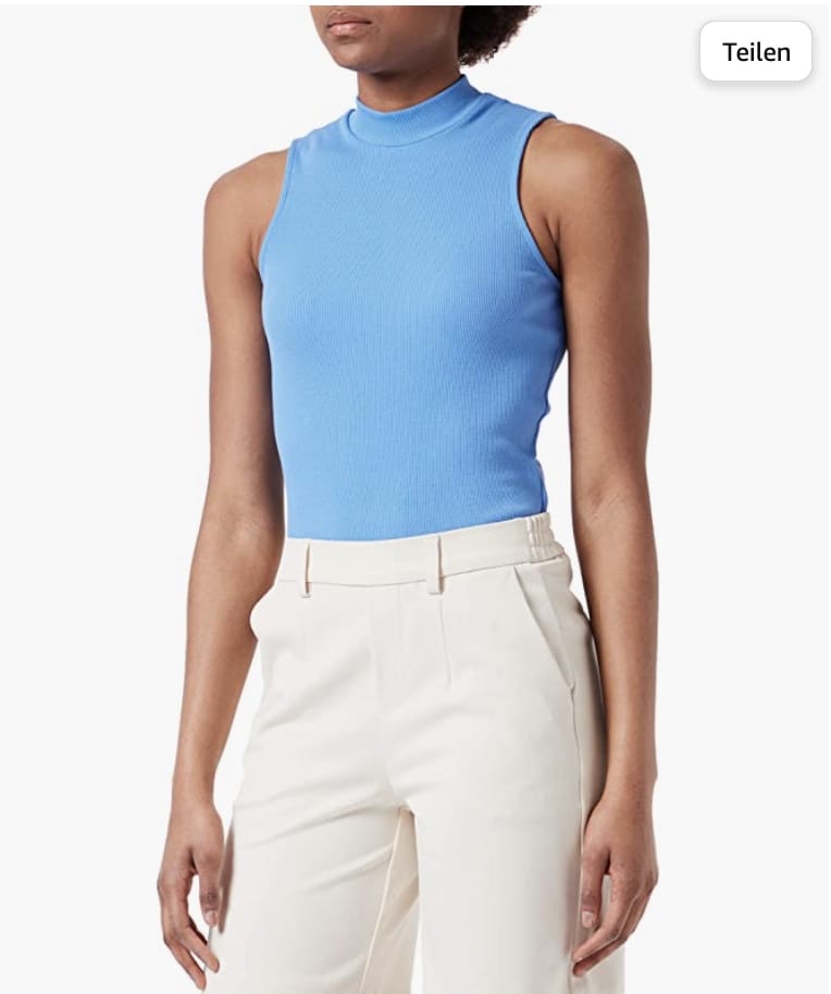 ONLY Damen Highneck Rib Top – 54% Rabatt