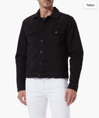 ONLY & SONS Herren Jeansjacke - 50% Rabatt 3 ONLY SONS Male Jeansjacke Schwarze