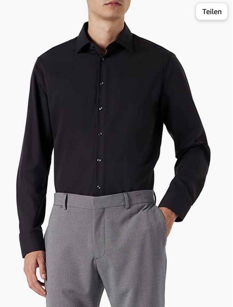 Seidensticker Herren Business Hemd Schwarz – 47% Rabatt