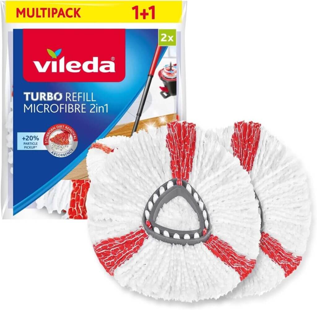 Vileda Turbo 2in1 EasyWring&Clean Ersatzköpfe – 60% Rabatt