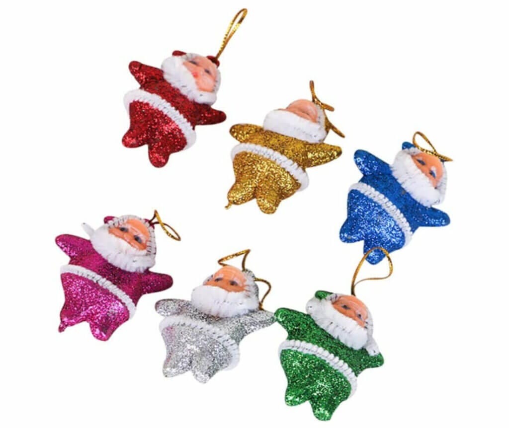 HEVÜY Weihnachtsbaumanhänger im 6er-Set – 70% Rabatt