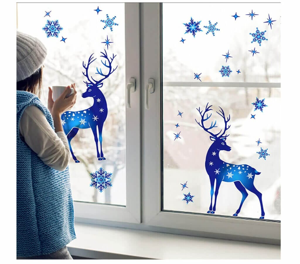 Longra Schneeflocken Fensterbilder – 70% Rabatt