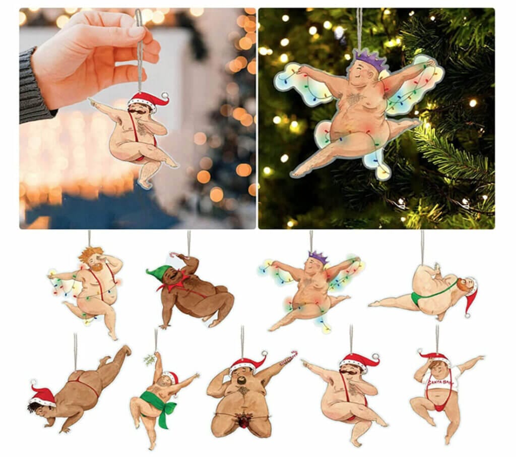 Toll zum Verschenken: Lustiger Weihnachtsbaumschmuck – 70% Rabatt