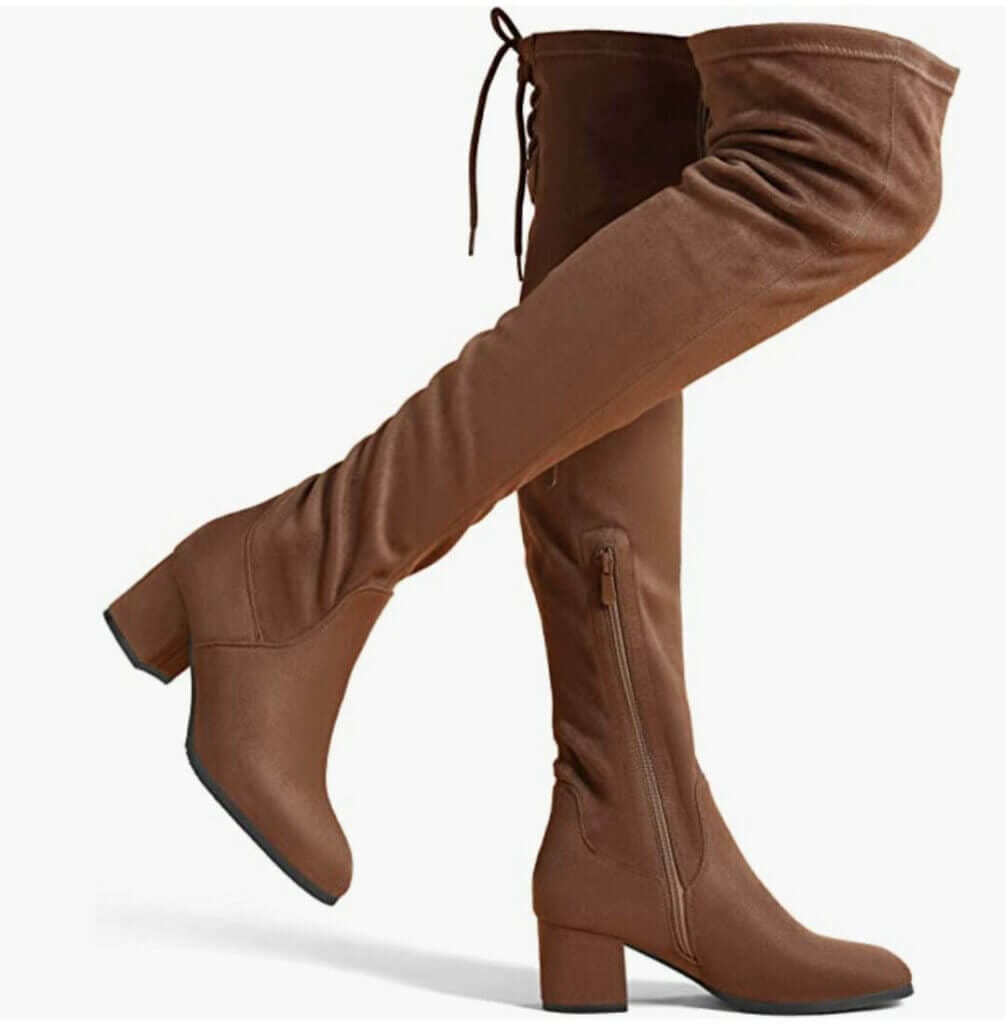 DREAM PAIRS Kniehohe Damen Stiefel – 50% Rabatt