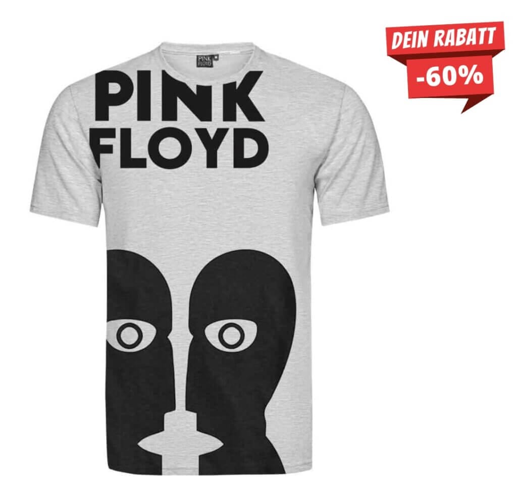 Pink Floyd Herren Freizeit T-Shirt – 60% Rabatt