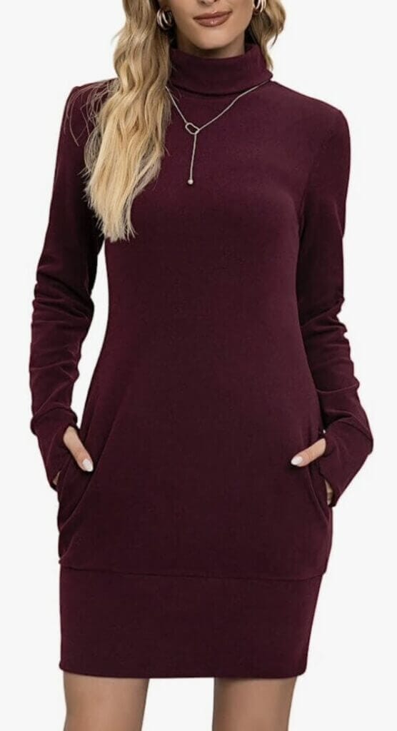 wollkleid rollkragen