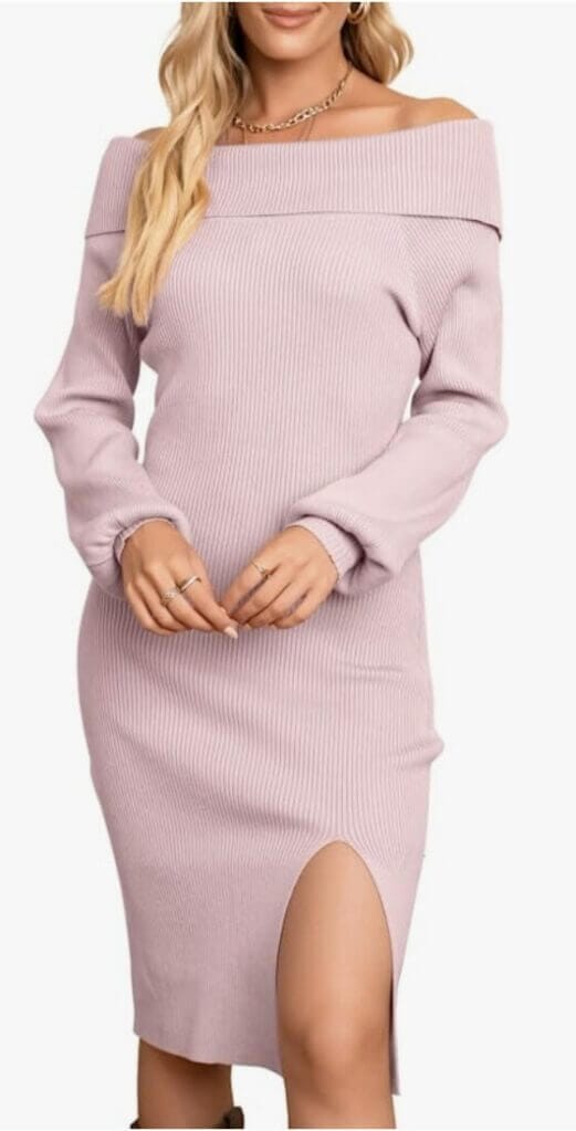 Damen Casual Strickkleid – 50% Rabatt