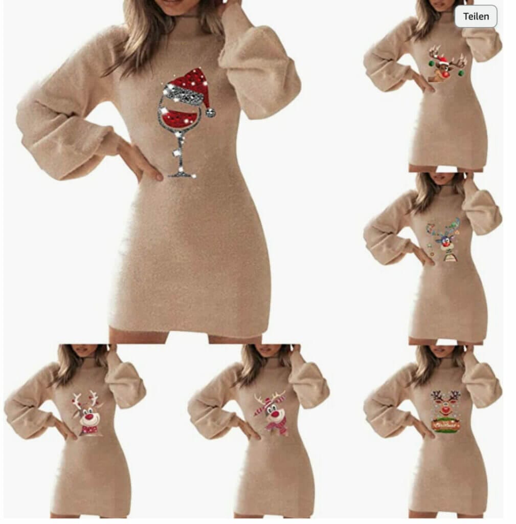 FACAIAFALO Damen Weihnachtskleid – 50% Rabatt