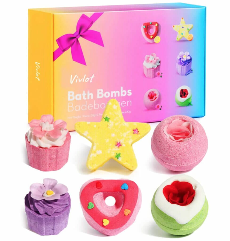 Mit 6 Badekugeln: Vivlot Badebomben Geschenkset – 50% Rabatt