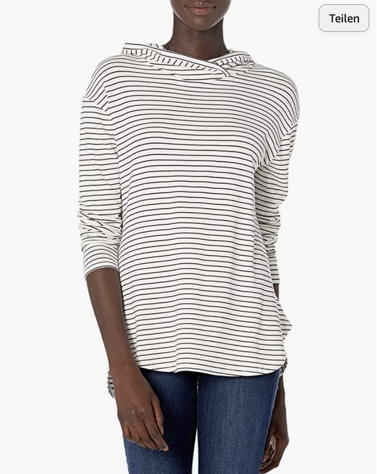 Daily Ritual Damen Langärmeliger Kapuzenpullover – 27% Rabatt