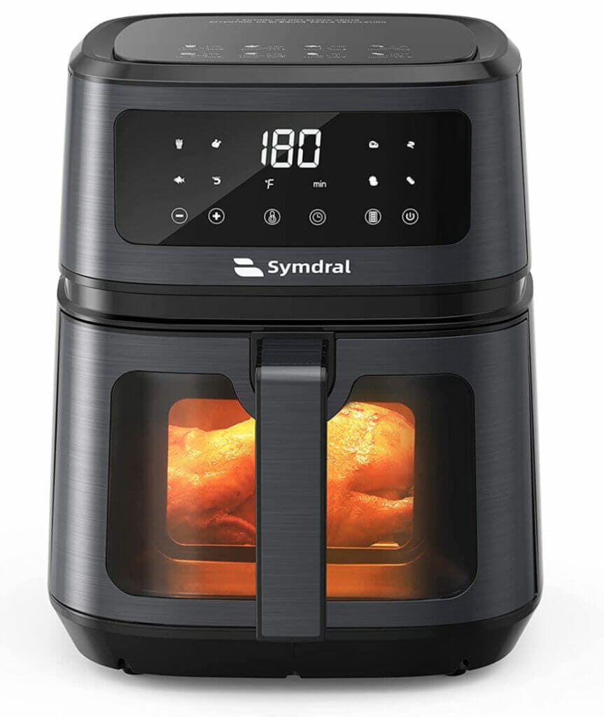 Mit einstellbaren Kochprogrammen: Symdral Heißluftfritteuse – 45% Rabatt