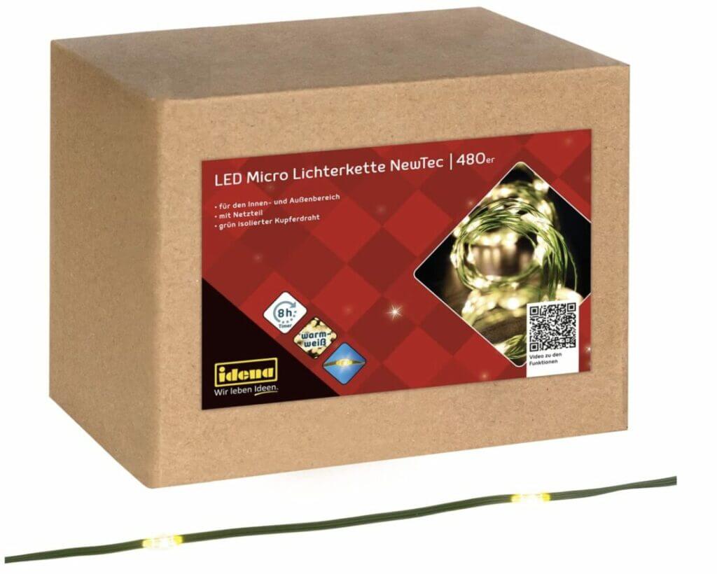 Idena 31341 LED Micro Lichter-Kette NewTec 52,9 Meter – 48% Rabatt