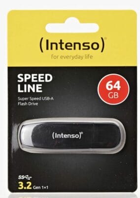 Intenso Speed Line, 64GB Speicherstick, USB-Stick 3.2 Verpackungsansicht