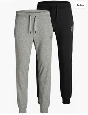 JACK JONES Male Sweathose 2er Pack Gordon Shark