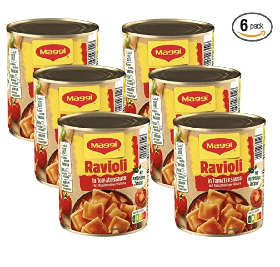 MAGGI Ravioli in Tomatensauce 6 x 800 g – 30% Rabatt + 5% Spar-Abo