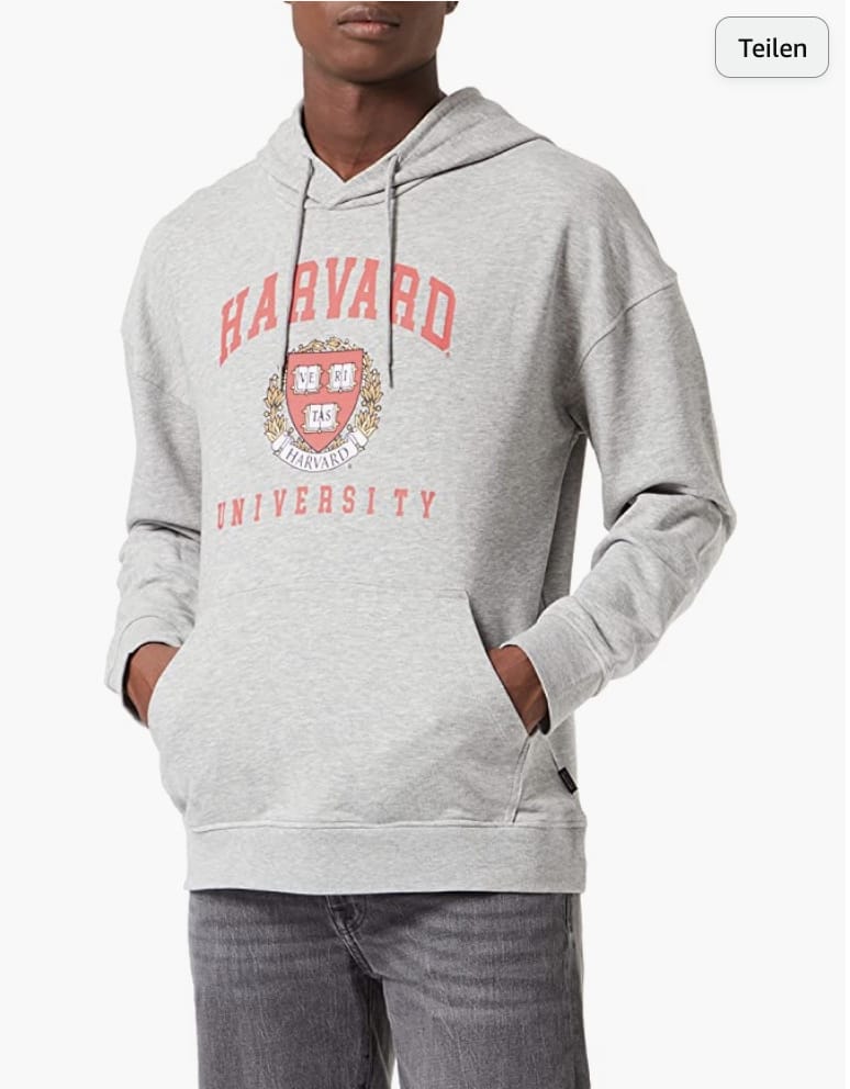 ONLY & SONS Herren Harvard Kapuzenpullover – 55% Rabatt