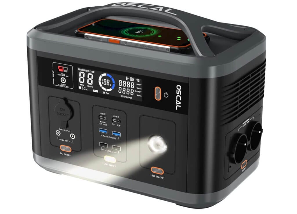 Tragbare Powerstation 700W von Oscar – 51% Rabatt