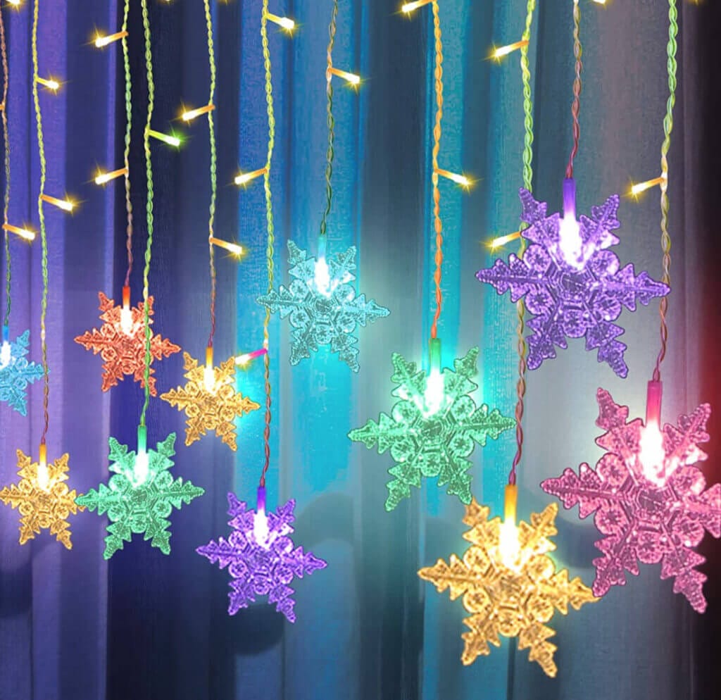 Yakimz LED Schneeflocke Lichterkette (6,5m) – 35% Rabatt