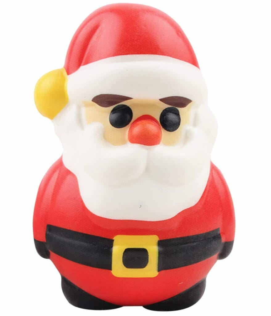 In weihnachtlichen Designs: Kinder Spielzeugfigur zum Quetschen – 70% Rabatt