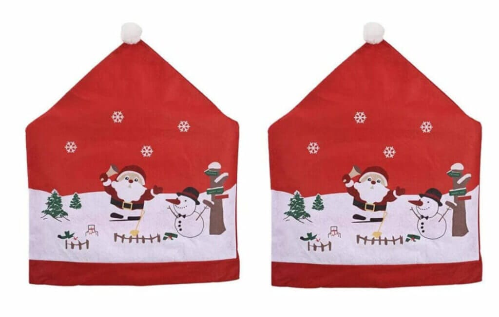 Stuhlbezüge im Weihnachtsmützen-Design – 60% Rabatt