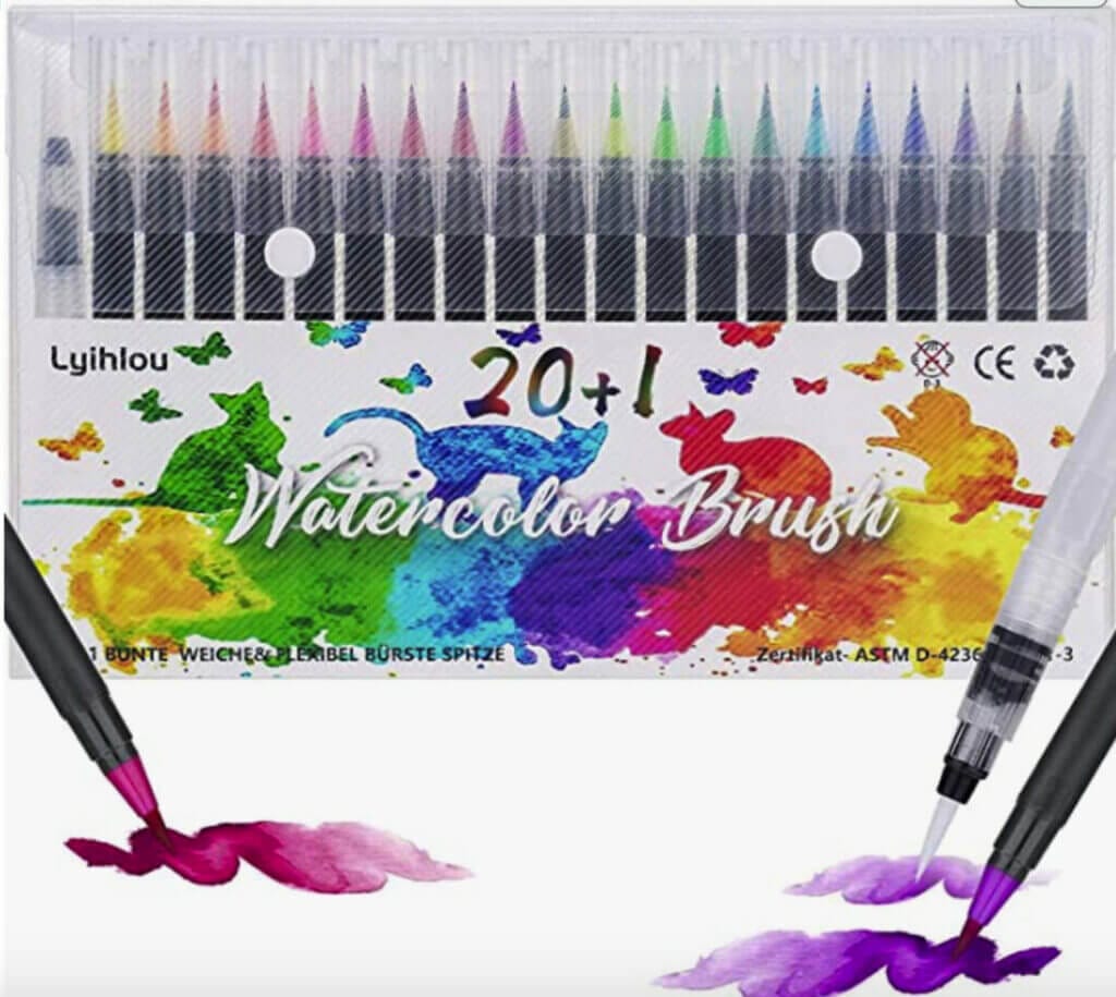Watercolor Brush Pen Set – 20% Rabatt