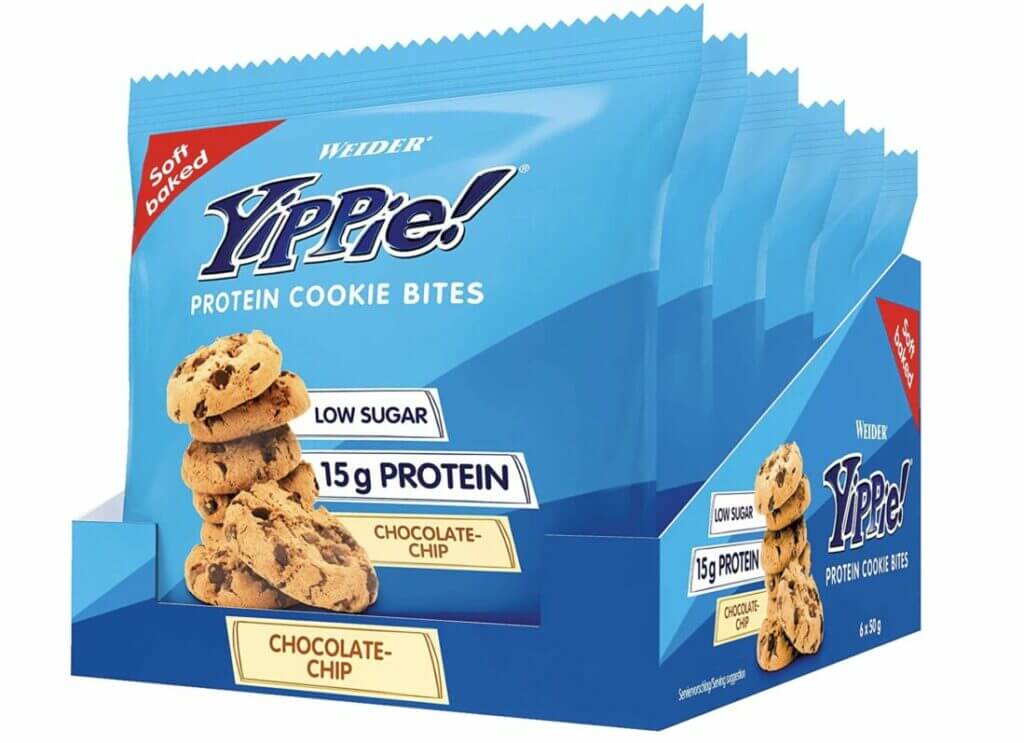 Weider Yippie! Cookie Bites 6 x 50g – 44% Rabatt + 10% Spar-Abo