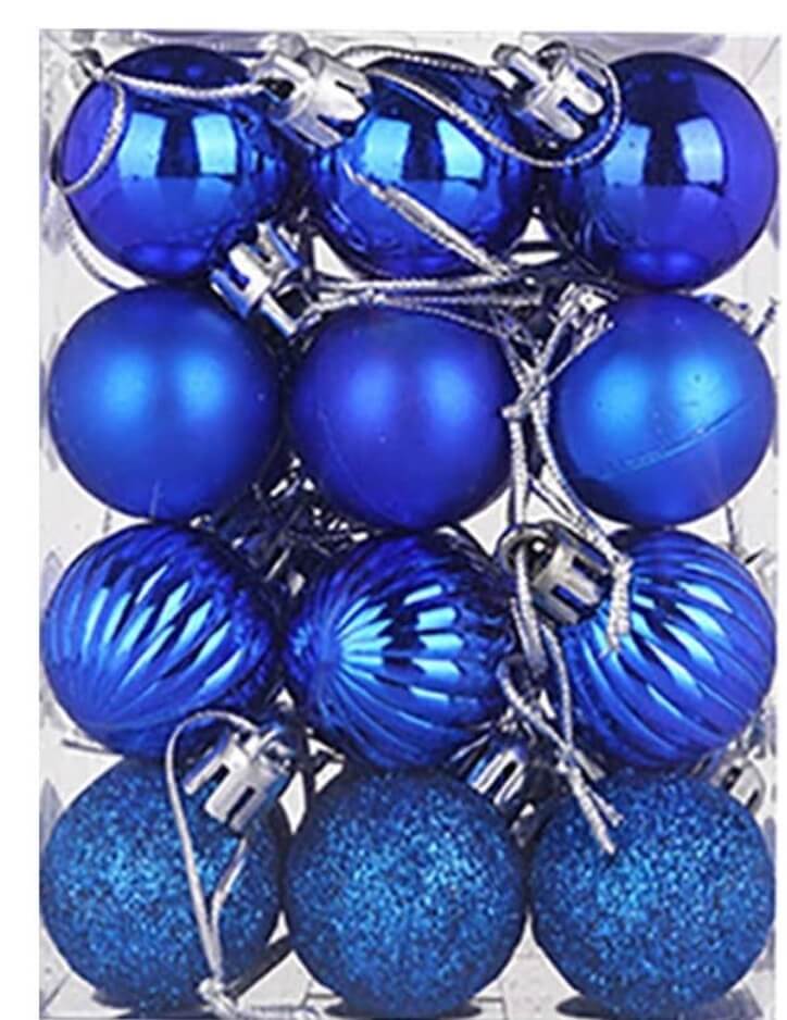 In tollen Farben: Christbaumkugeln Set (24 Stück) – 50% Rabatt