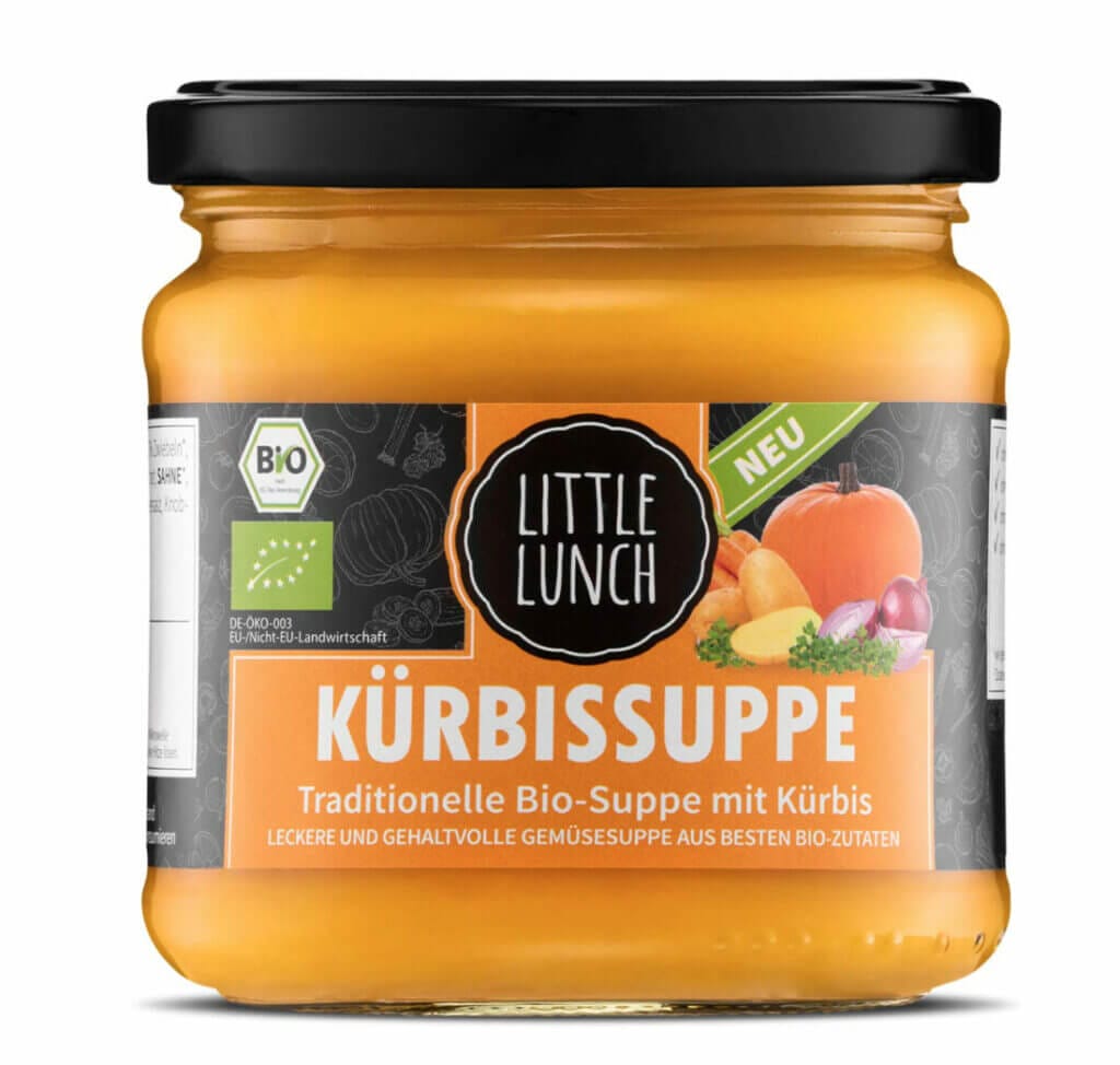 Little Lunch Bio Kürbissuppe – 15% Rabatt + 5% Spar-Abo + weitere 25% Rabatt auf die erste Spar-Abo-Bestellung