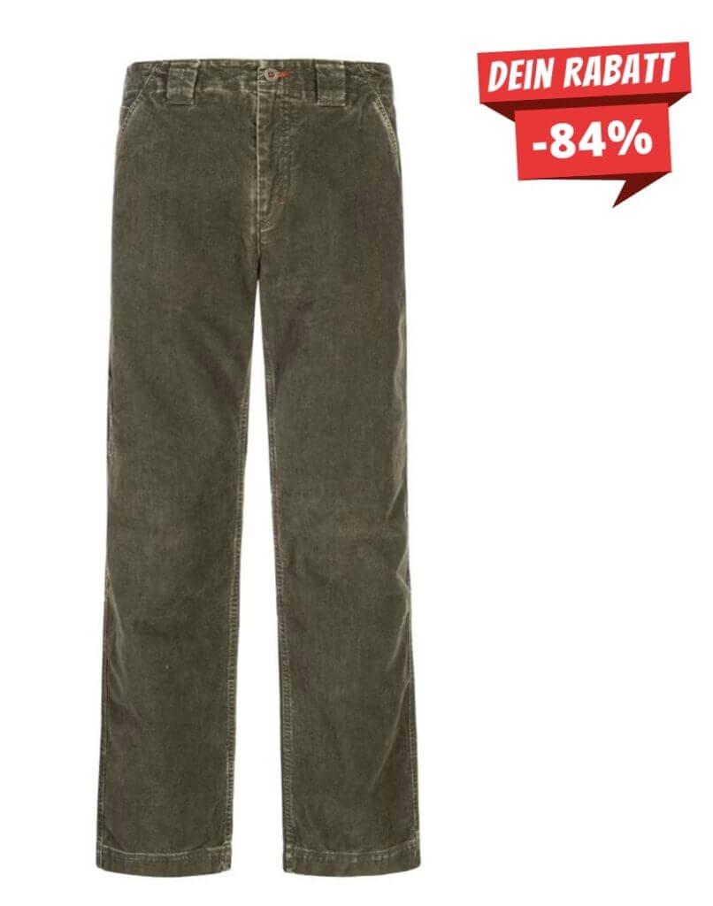 Timberland Moleskin Carpenter Relaxed Fit Herren Hose – 84% Rabatt
