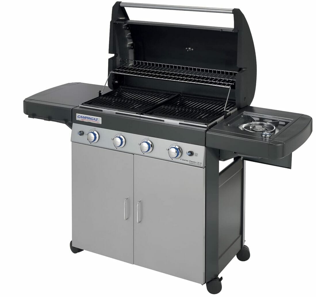 Campingaz 4 Series Classic LSG Gasgrill, BBQ mit 4 Edelstahlbrennern und Seitenkocher – 58% Rabatt