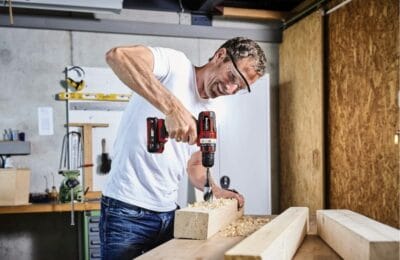 "Einhell Akku-Bohrschrauber-Set TE-CD 18/40 Li: Vielseitig, leistungsstark und sofort einsatzbereit mit 69-tlg. Zubehör."