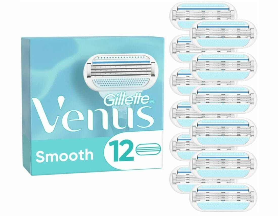 Gillette Venus Smooth Ersatz-Rasierklingen (12er-Pack) – 25% Rabatt + 10% Spar-Abo
