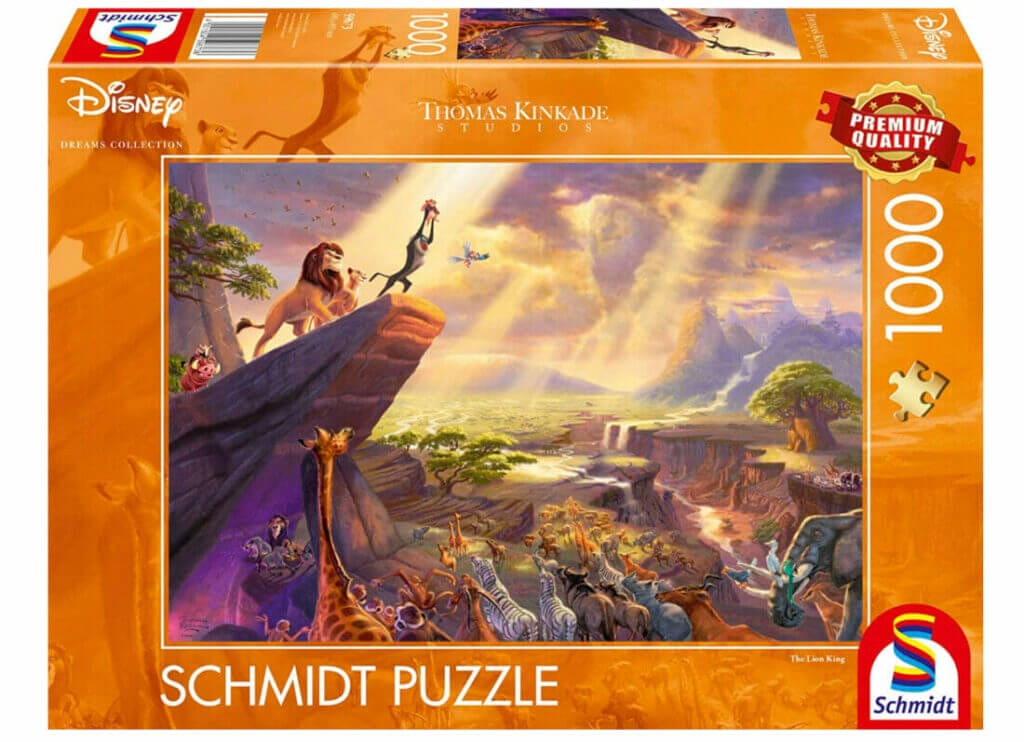 Schmidt Spiele 59673 Thomas Kinkade Disney – König der Löwen – Puzzle (1.000-teilig) – 46% Rabatt