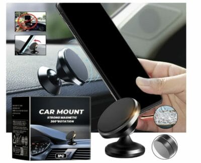 Magnetischer Handyhalter fürs Auto: Sichere 360°-Befestigung. Dein Smartphone immer griffbereit. 