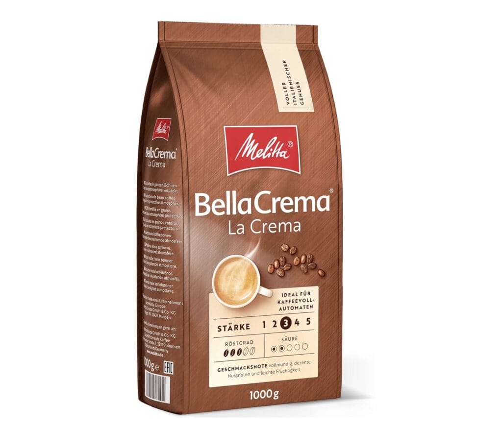 Melitta BellaCrema LaCrema ganze Kaffeebohnen 1 kg – 41% Rabatt