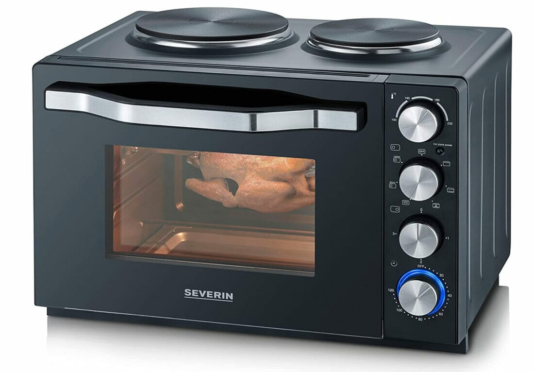 Mit vielen Funktionen: SEVERIN Back- und Toastofen mit Kochplatten – 45% Rabatt