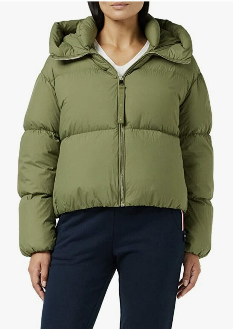 Tommy Hilfiger Damen Nylon Down Puffer Jacket – 75% Rabatt