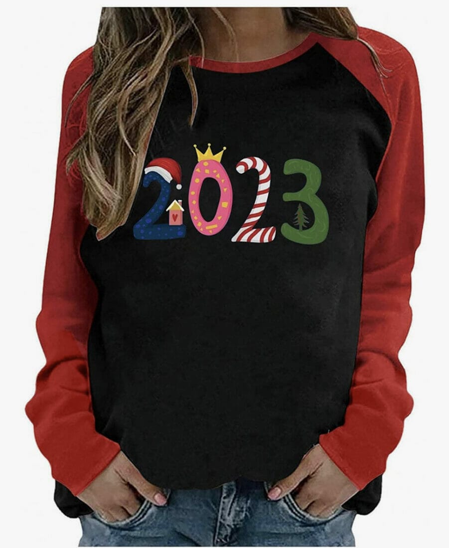 VODMXYGG Happy New Year 2023 Damen Pullover – 50% Rabatt