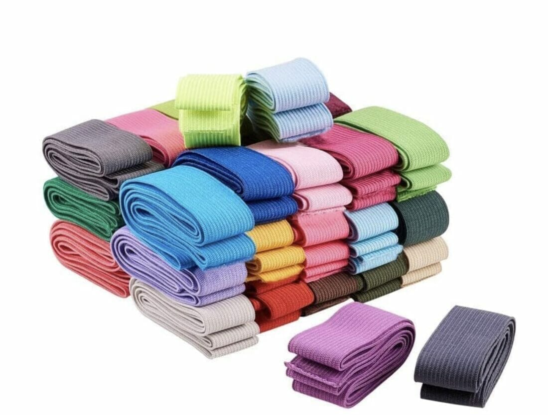 EUBSWA Gummibänder Breite Flache 34 Farben -50% Rabatt