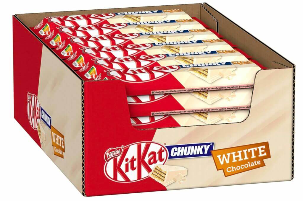NESTLÉ KITKAT CHUNKY White Schokoriegel 24er Pack – 48% Rabatt