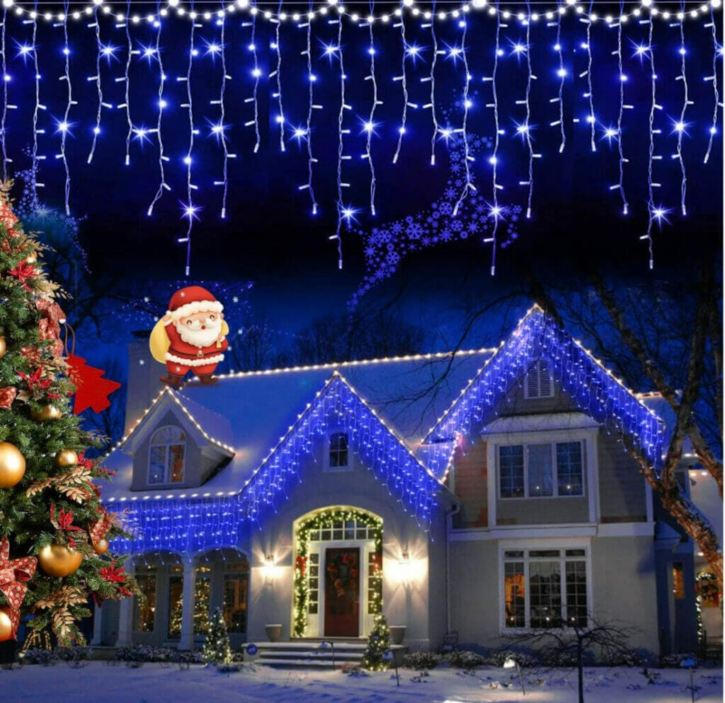 CONTNEW Lichterkette im Eisregen Look – 55% Rabatt