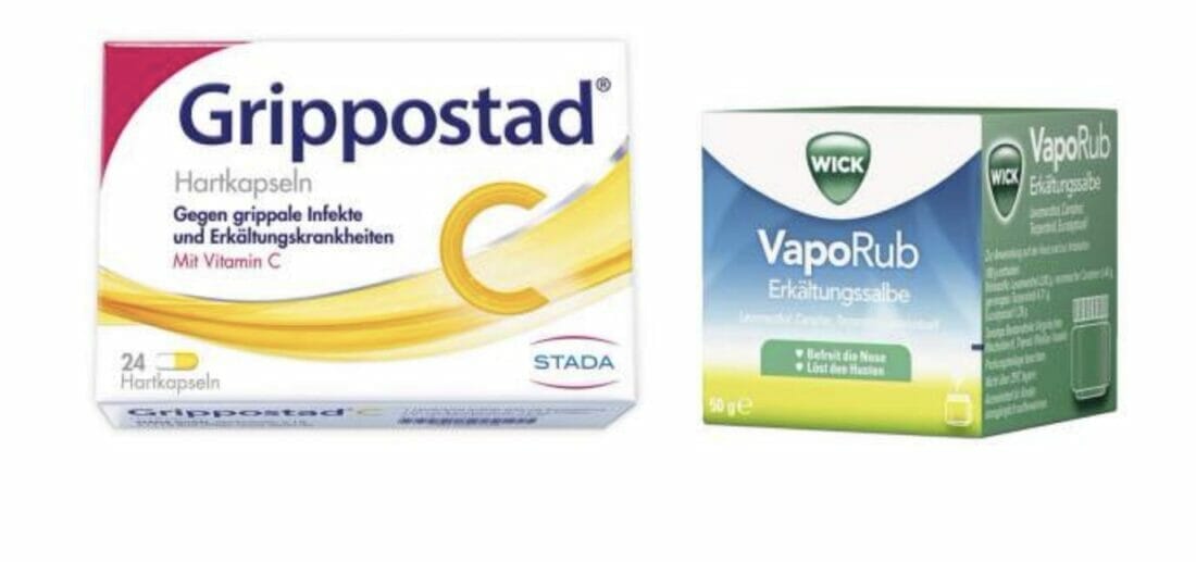 Sparset Erkältung Grippostad C 24 Kapseln plus WICK VapoRub 50 g Erkältungssalbe – 39% Rabatt