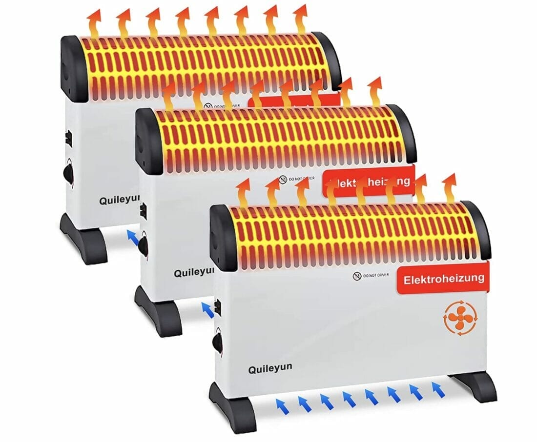 3 Stück Elektroheizung energiesparend mit 2000W sofort lieferbar incl. Thermostat – 35% Rabatt