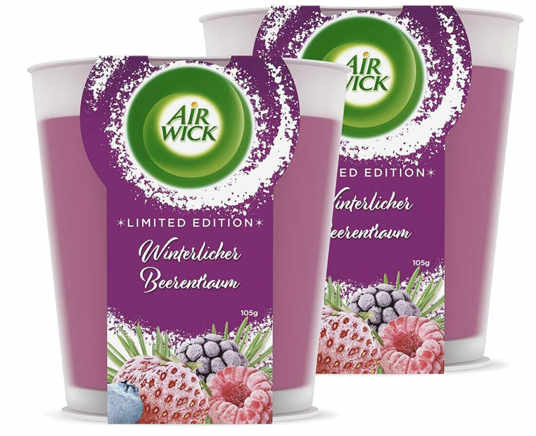 Air Wick Wohlfühl-Duftkerze DUO im Glas (2 Stück) – 49% Rabatt + 10% Spar-Abo + weitere 10% auf die erste Bestellung